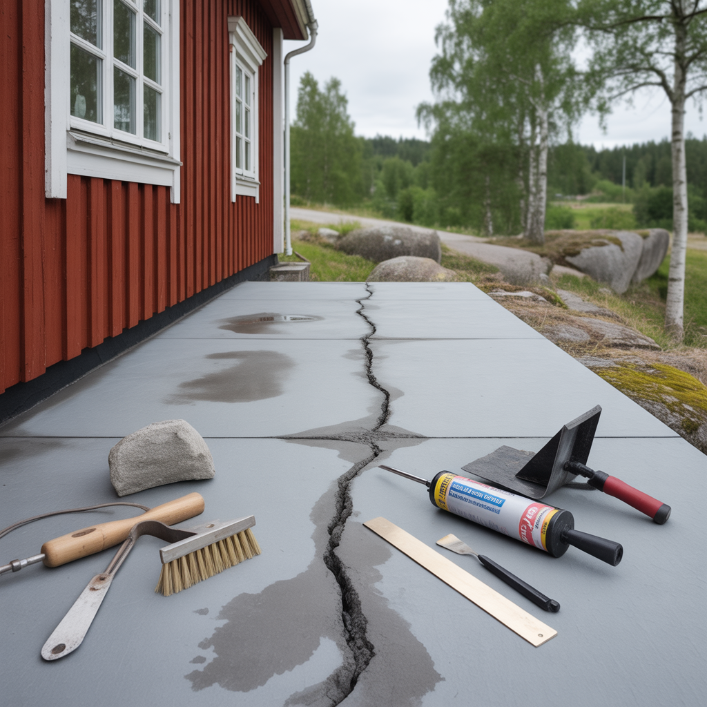 felsokning av sprickor i betongplatta orsaker och atgarder