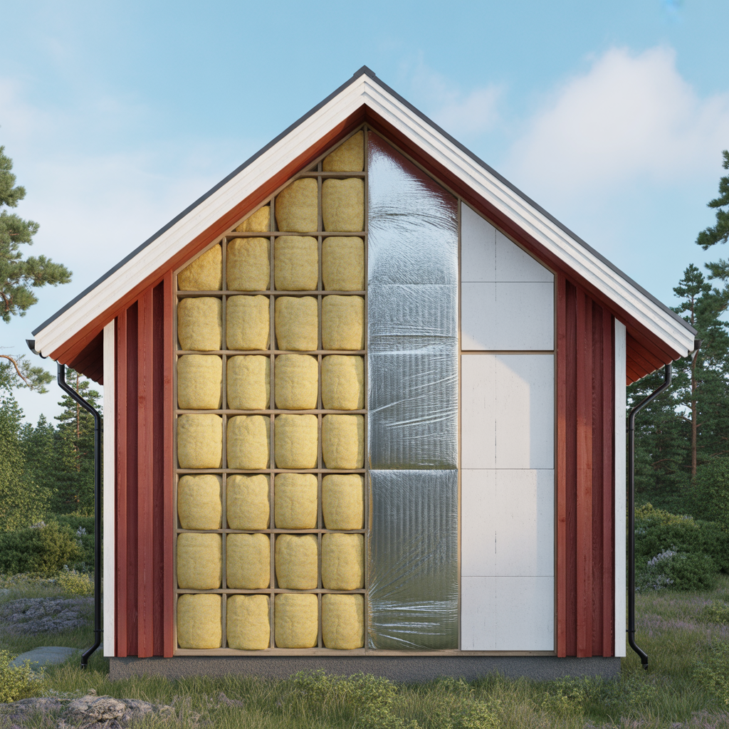 isolering i yttervagg jamforelse av mineralull pir och cellp