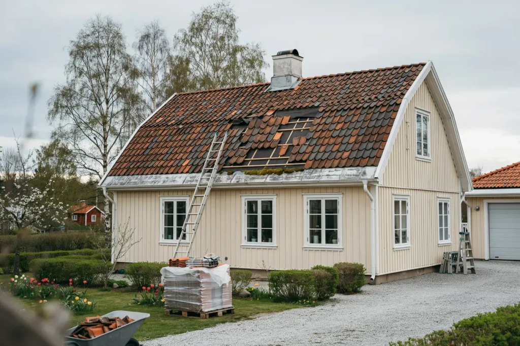 takrenovering eller oml ggning guide till skickbed mning kostnad och r tt tg rd f r villa gare
